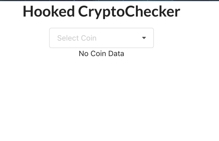 No Coin Data App