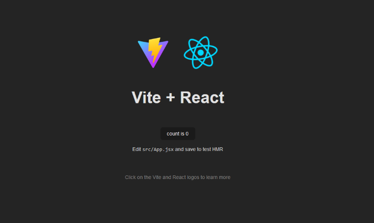 Vite and React Page