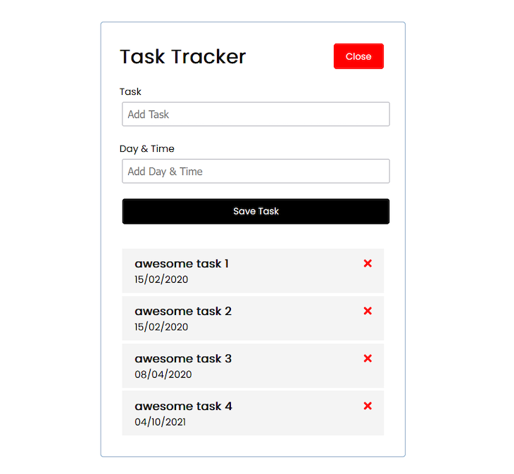 Adding the task in task tracker