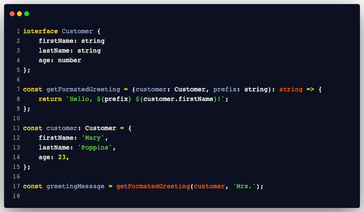 Code Example TypeScript