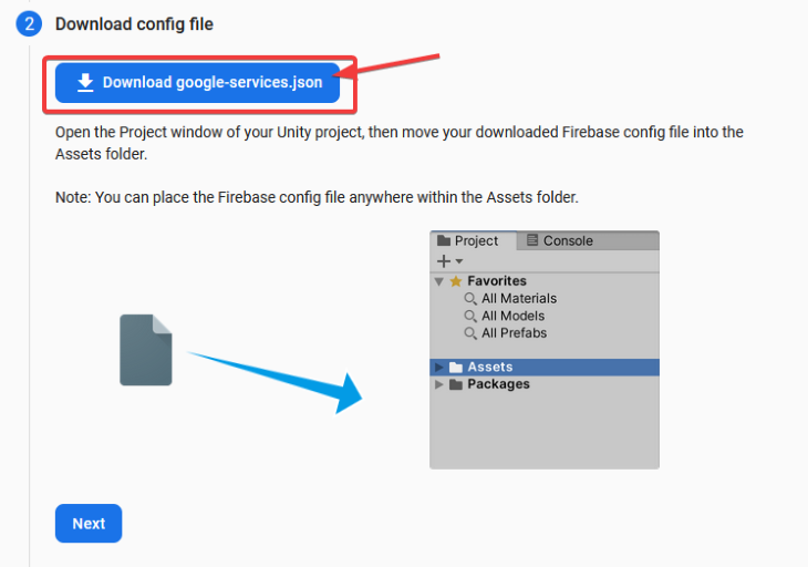 Download Google Services Config File