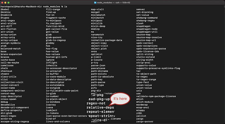 See The Package Called Relative Deps