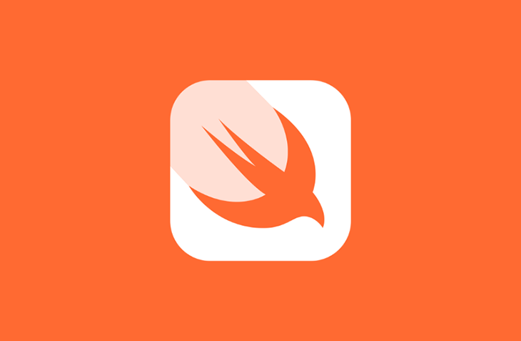 Swift Logo With Orange Background
