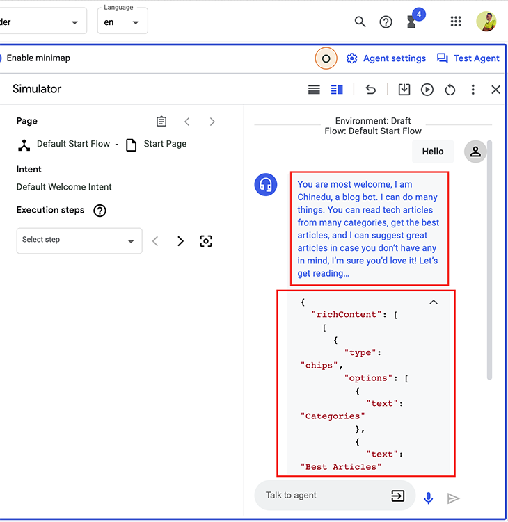 Test Bot Simulator