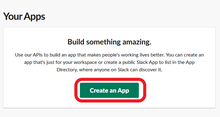 Creating Slack App