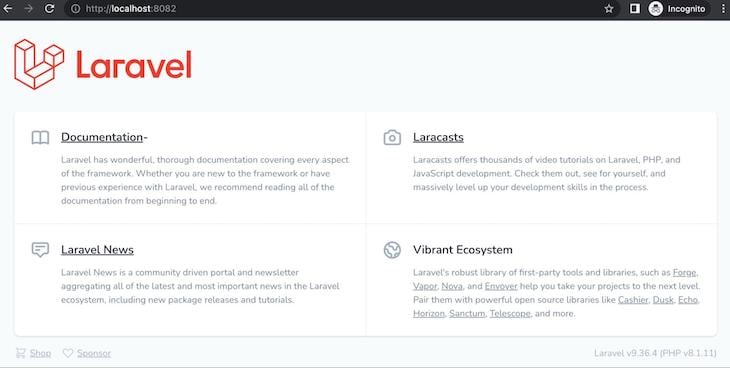 Default Laravel Page