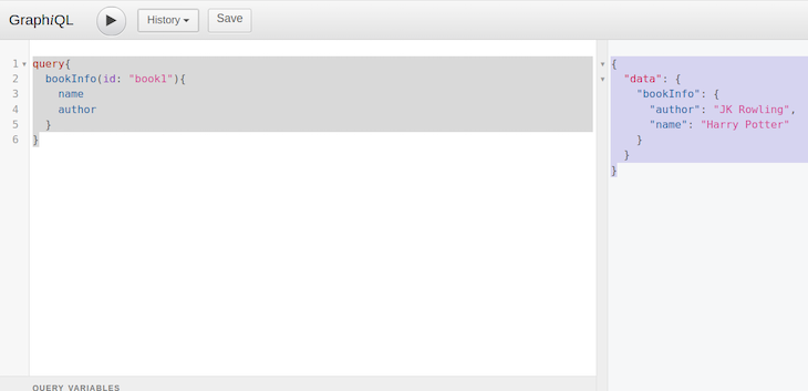 Query output on GraphiQL