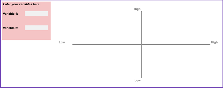 Product Matrix Template