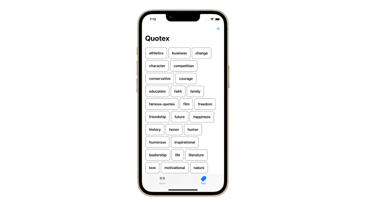 SwiftUI Quotex Tag View