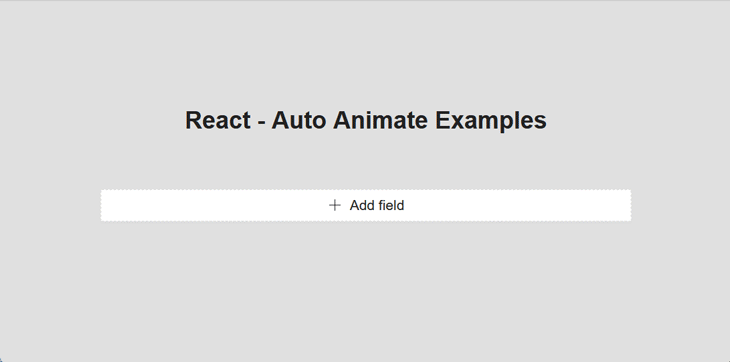 React Animation Without AutoAnimate