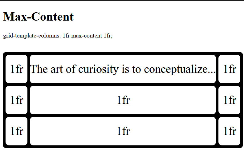 max content leading to overflow