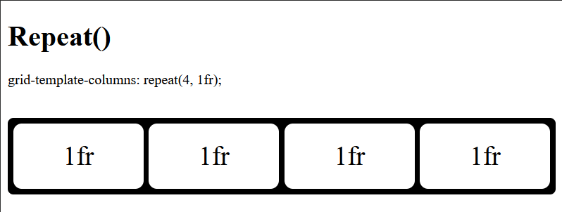 repeat value css grid template columns