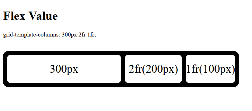 changing width of columns with flex value