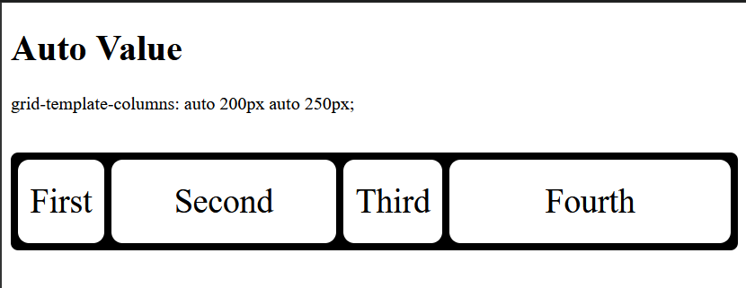 adjusting column widths with auto value