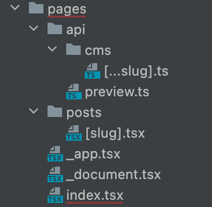 Alinea and React Blog Page Folder Structure