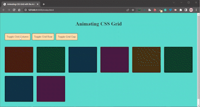 Animate CSS Grid wrapGrid Method