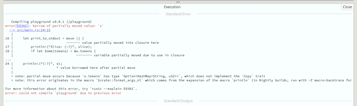 Closure Variable Moved Error Rust Environment Capturing