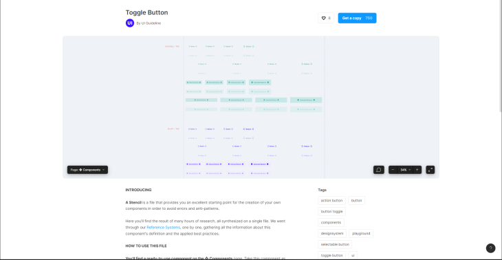 Figma Toggle Button Options