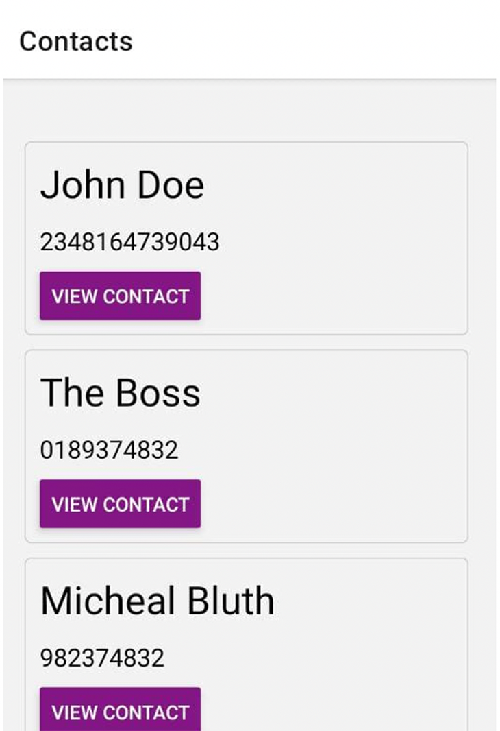 Our final contacts app, build with the new Expo Router