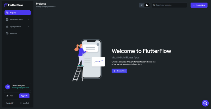 FlutterFlow Welcome Page