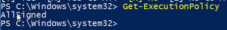Get-ExecutionPolicy Response