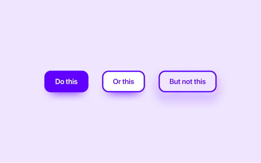 Three CTA Button Examples Showing Importance Of Button Backgrounds