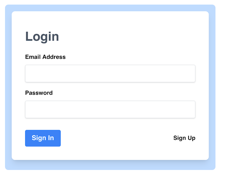 Login Page Example
