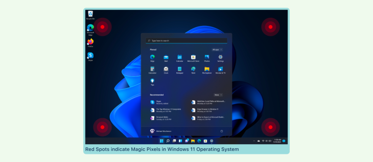 Magic Pixel Locations in Windows 11