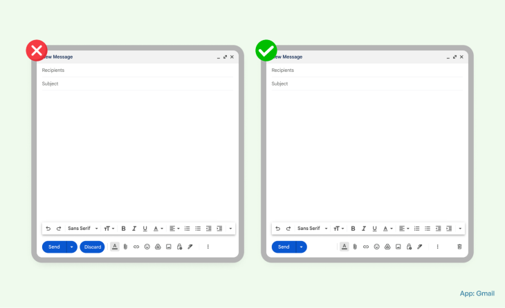 Moving the Delete Button Location