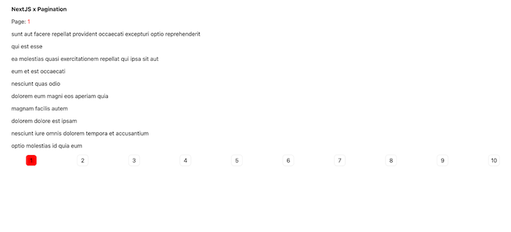 Next.js Pagination Second Example