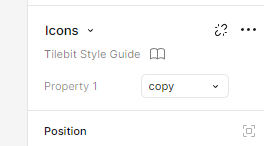 Example Of Icon Selected Within An Instance, Making It Swappable With Another Icon