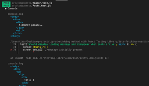 Using the React Testing Library debug method - LogRocket Blog