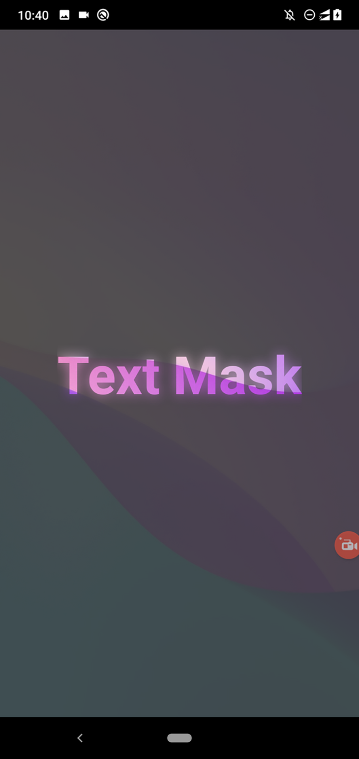 Implementing a blur effect on the mask element