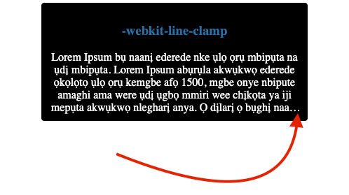 CSS Webkit-Line-Clamp Multi-Line Text Truncation