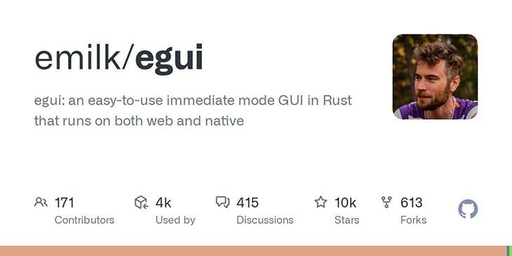 Egui Rust Homepage