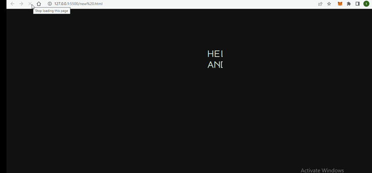 Black Screen With Two Lines Of Light Text Reading "Hello. MY Name Is Temitope" On Line One And "And This Is A Typewriter Effect" On Line Two Appearing Letter By Letter From Left To Right Simultaneously