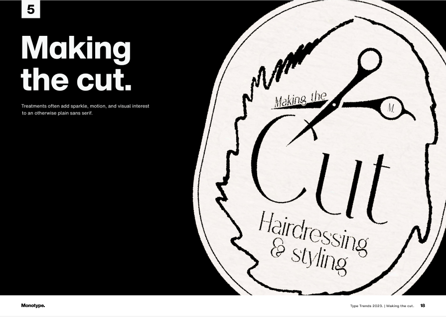 Making the Cut Typography