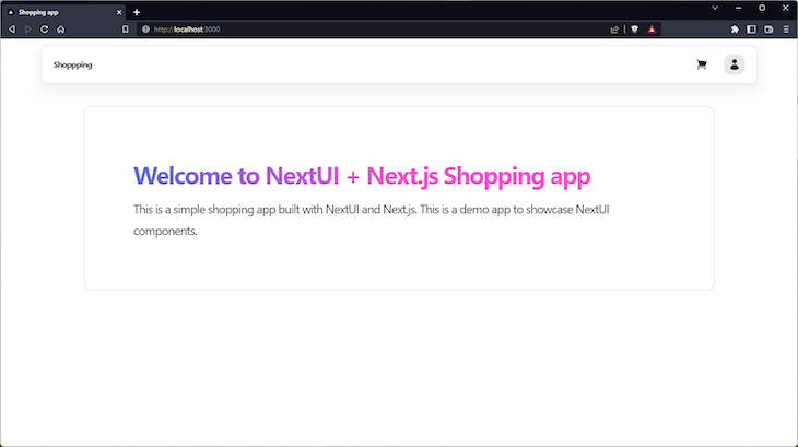 NextUI and Next.js Application Start