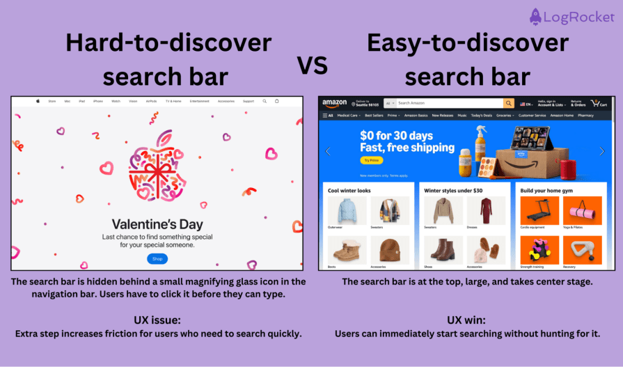 Search Bar UI Comparison