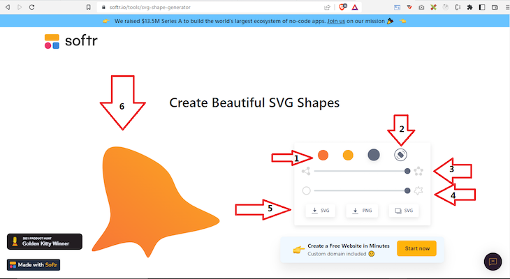 Generating Shapes With softr