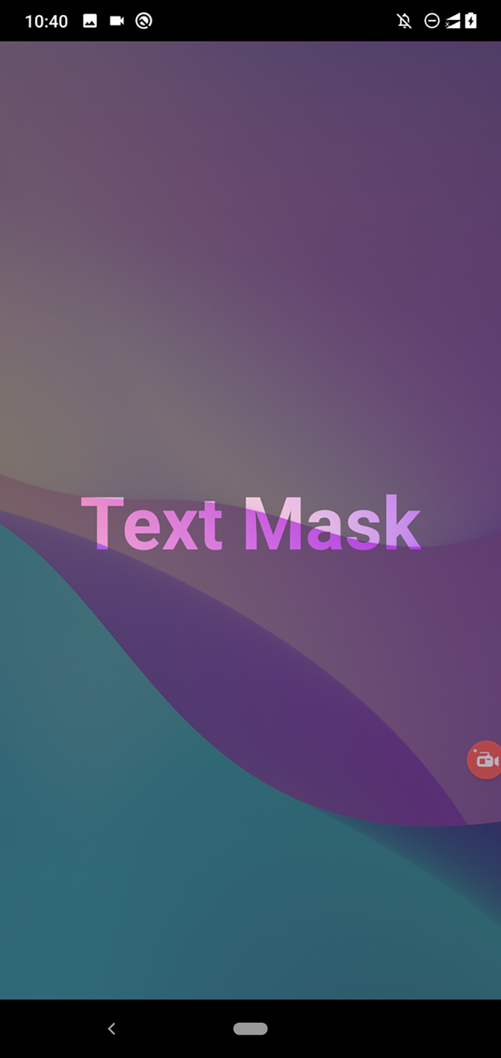 Text mask with an image background