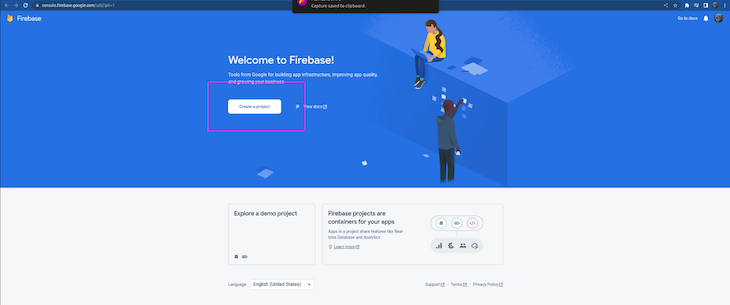 Create A Project In Firebase 