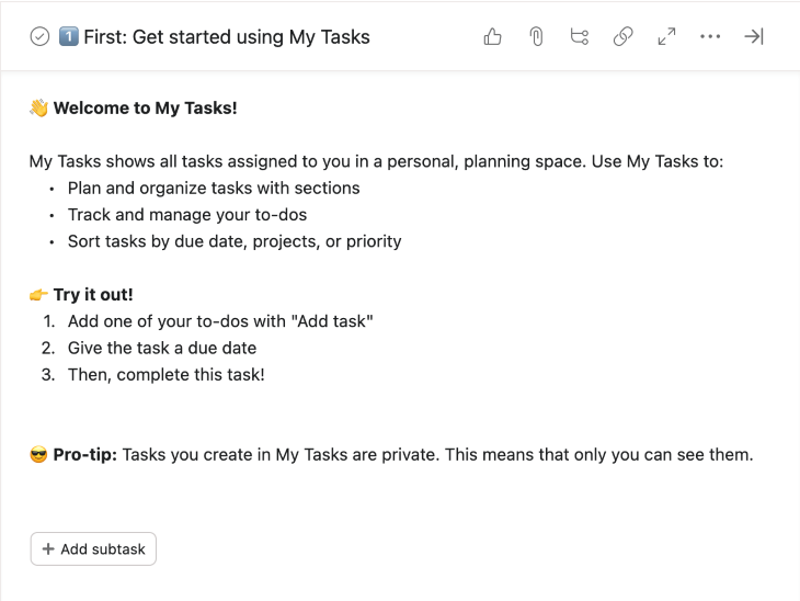 Getting Started Task List