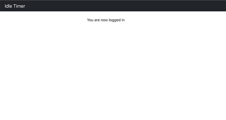 Our homepage when we're logged in