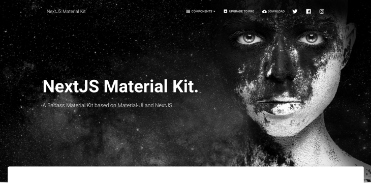 Next.js Material Kit Starter Template