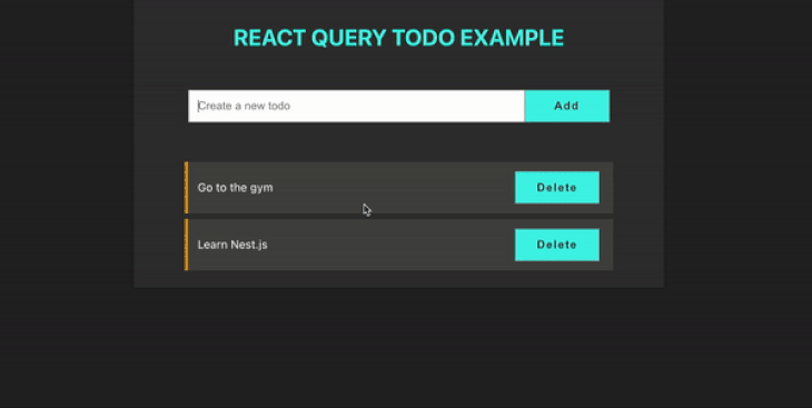 Final Example of a React Query App