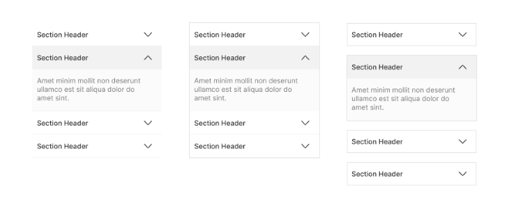 Section Headers