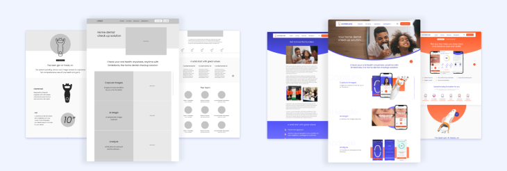 Website Mockup Stages