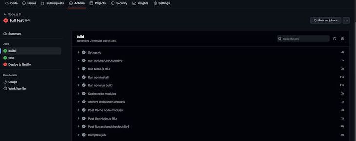 Синтаксис сборки GitHub Actions Build