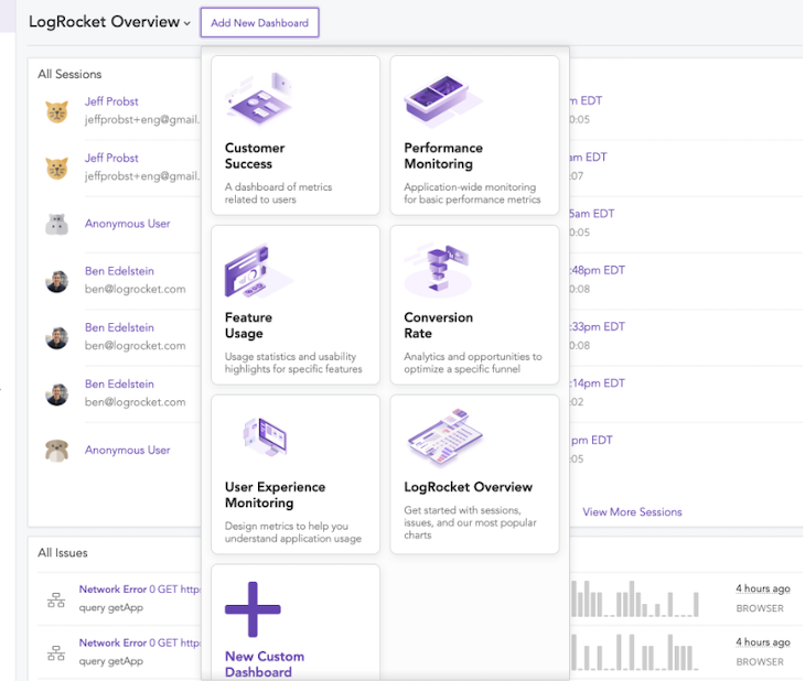 LogRocket data analysis